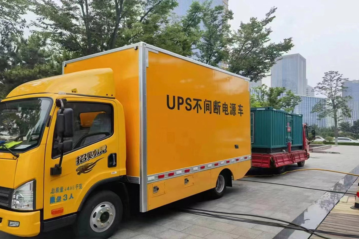 云阳发电机租赁施工现场