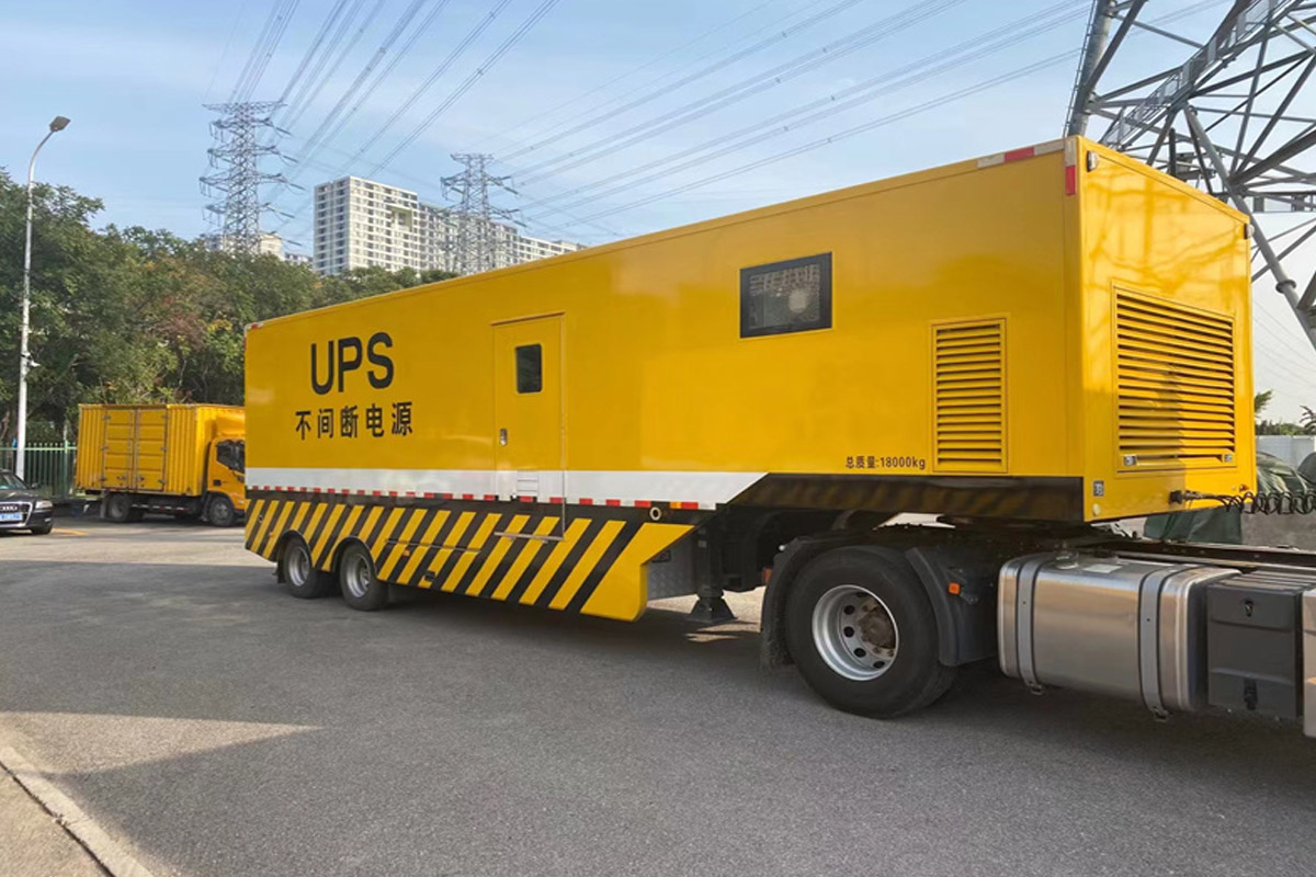 云阳发电机租赁施工现场