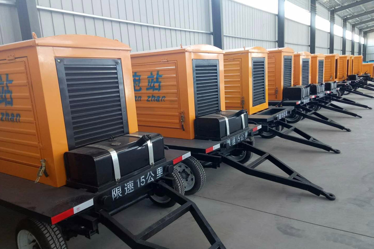 云阳发电机租赁施工现场